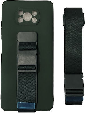 Hurtel Rope Air Bag Back Cover Σιλικόνης Πράσινο (Poco X3 NFC / X3 Pro)