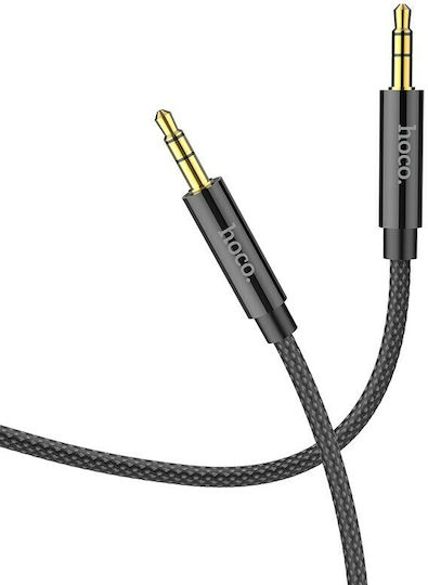 Hoco Καλώδιο 3.5mm male - 3.5mm male Μαύρο 2m (UPA19)