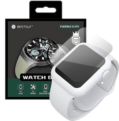 Bestsuit Flexible Hybrid Tempered Glass Προστατευτικό Οθόνης για το Apple Watch 41mm
