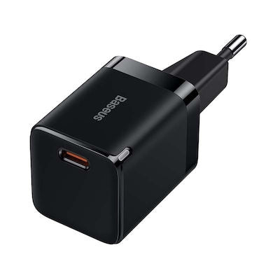 Baseus Φορτιστής Χωρίς Καλώδιο με Θύρα USB-C 30W Power Delivery / Quick Charge 4+ Μαύρος (C1 GAN3 CCGN010101)