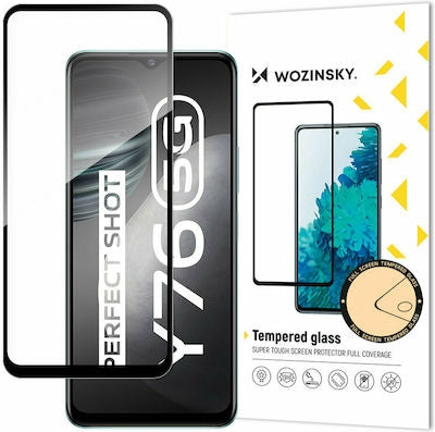 Wozinsky Case Friendly Full Glue Full Face Tempered Glass Μαύρο (Vivo Y76 5G / Y76s / Y74s)