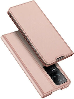 Dux Ducis Skin Pro Book Δερματίνης Ροζ (Poco F4 5G)