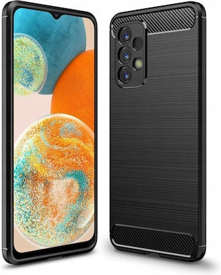 Carbon Back Cover Σιλικόνης Μαύρο (Galaxy A23)