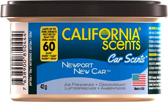 California Scents Αρωματική Κονσέρβα Κονσόλας/Ταμπλό Αυτοκινήτου Newport New Car 42gr