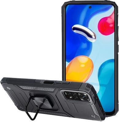 Nitro Back Cover Πλαστικό Μαύρο (Redmi Note 11 / 11S 4G)