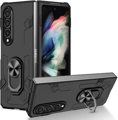 Forcell Mecha Back Cover Πλαστικό Ανθεκτική Μαύρο (Galaxy Z Fold4)