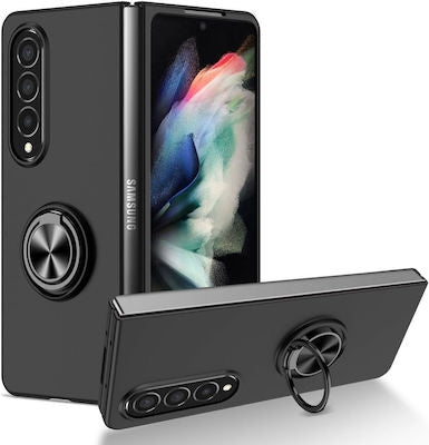 Forcell Kong Ring Back Cover Πλαστικό Μαύρο (Galaxy Z Fold4)