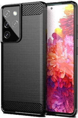 Carbon Case Back Cover Ανθεκτική Μαύρο (Galaxy A54 5G)