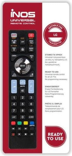 iNOS Universal Τηλεχειριστήριο Ready για Τηλεοράσεις LG