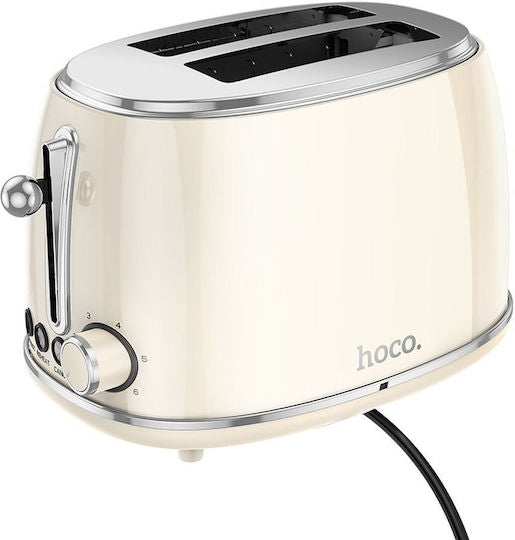 Hoco Φρυγανιέρα 2 Θέσεων 850W Λευκή